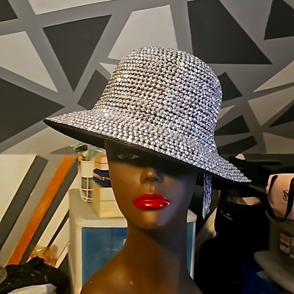 NEW w/Tags! It's definitely it's name "Jewel Cap" Rhinestone Designer Hat!!